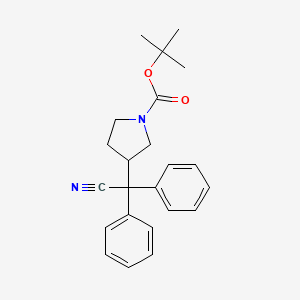 2,2-Diphenyl-2-(1-Boc-3-pyrrolidinyl)acetonitrile structure, CAS 1159977-31-7