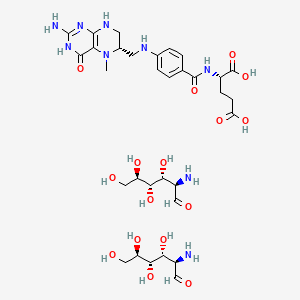GlucosaMine L-5-Methyltetrahydrofolate structure, CAS 1181972-37-1