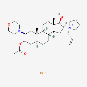 3-Acetyl-17-deacetyl Rocuronium Bromide structure, CAS 1190105-63-5