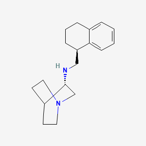 (3S)-N-[[(1S)-1,2,3,4-Tetrahydro-1-naphthalenyl]Methyl]-1-azabicyclo[2.2.2]octan-3-aMine structure, CAS 177793-80-5