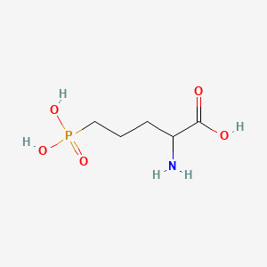 DL-2-AMINO-5-PHOSPHONOPENTANOIC ACID structure, CAS 76326-31-3