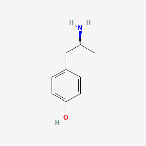 p-Hydroxy-d-amphetamine structure, CAS 1693-66-9