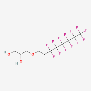 3-[(3,3,4,4,5,5,6,6,7,7,8,8,8-TRIDECAFLUOROOCTYL)OXY]-1,2-PROPANEDIOL structure, CAS 126814-93-5