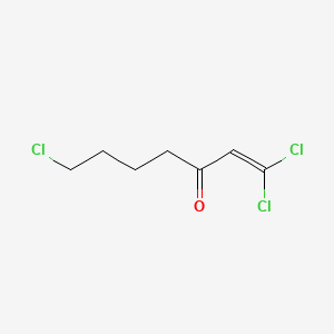 1,1,7-trichloro-1-hepten-3-one structure, CAS 158355-41-0