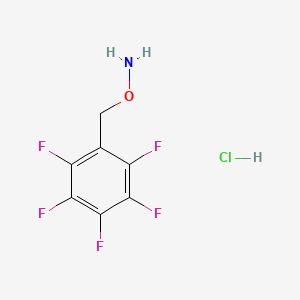 O-(2,3,4,5,6-PENTAFLUOROBENZYL)HYDROXYLAMINE HYDROCHLORIDE structure, CAS 57981-02-9
