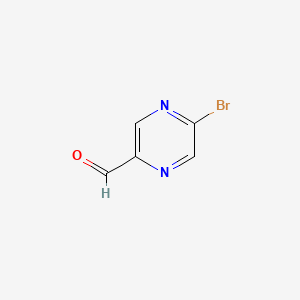 5-Bromo-pyrazine-2-carbaldehyde structure, CAS 1211534-08-5