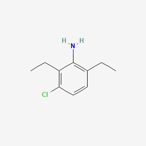 3-CHLORO-2,6-DIETHYLANILINE structure, CAS 67330-62-5