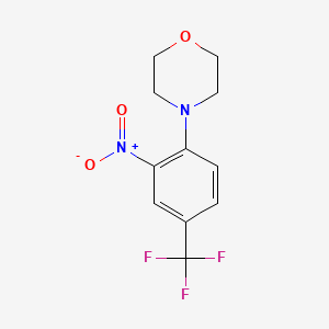 N-[2-NITRO-4-(TRIFLUOROMETHYL)PHENYL]MORPHOLINE structure, CAS 62054-72-2