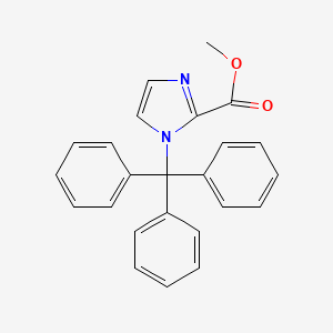 methyl 1-trityl-1H-imidazole-2-carboxylate structure, CAS 102210-86-6