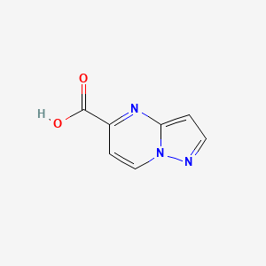 PYRAZOLO[1,5-A]PYRIMIDINE-5-CARBOXYLICACID structure, CAS 1086375-50-9