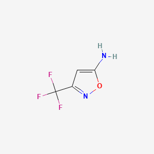 5-Isoxazolamine,3-(trifluoromethyl)-(9CI) structure, CAS 108655-63-6