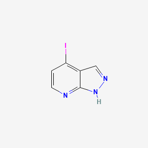 4-IODO-7-AZA-1H-INDAZOLE structure, CAS 861881-02-9