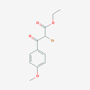 ETHYL 2-BROMO-3-(4-METHOXYPHENYL)-3-OXO-PROPANOATE structure, CAS 87943-96-2