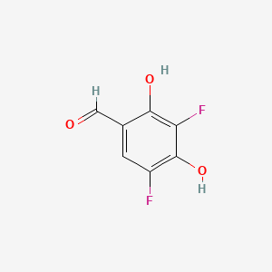 3,5-DIFLUORO-2,4-DIHYDROXYBENZALDEHYDE structure, CAS 209541-27-5