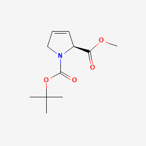 METHYL N-BOC-L-PROLINE-3-ENE structure, CAS 74844-93-2