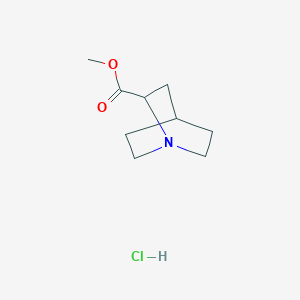 methyl quinuclidine-2-carboxylate hydrochloride structure, CAS 1951438-80-4