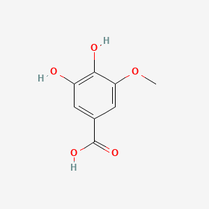 3,4-DIHYDROXY-5-METHOXYBENZOIC ACID structure, CAS 3934-84-7