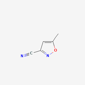 5-Methyl-3-isoxazolecarbonitrile structure, CAS 57351-99-2