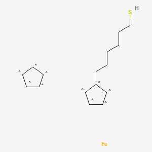 056-(FERROCENYL)HEXANETHIOL structure, CAS 134029-92-8