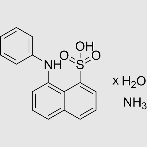 8-ANILINO-1-NAPHTHALENESULFONIC ACID AMMONIUM SALT HYDRATE, 97 structure, CAS 206659-00-9