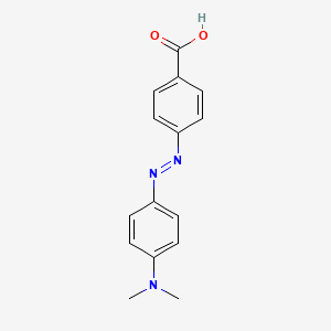 4-DIMETHYLAMINOAZOBENZENE-4'-CARBOXYLIC ACID structure, CAS 6268-49-1