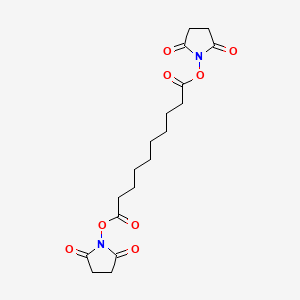 DISUCCINIMIDYL SEBACATE structure, CAS 23024-29-5