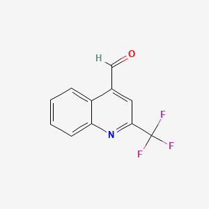 2-(TRIFLUOROMETHYL)QUINOLINE-4-CARBALDEHYDE structure, CAS 78946-17-5