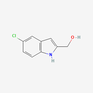 (5-chloro-1H-indol-2-yl)methanol structure, CAS 53590-47-9
