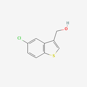 (5-CHLORO-1-BENZOTHIOPHEN-3-YL)METHANOL structure, CAS 306934-93-0
