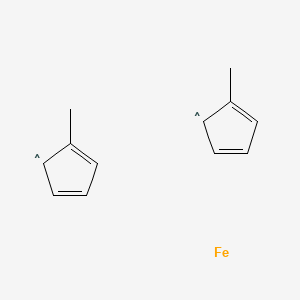 1,1'-DIMETHYLFERROCENE structure, CAS 1291-47-0