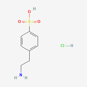 4-(2-AMinoethyl)benzenesulfonic acid hydrochloride structure, CAS 1245700-93-9