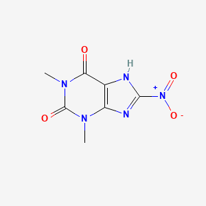 1,3-Dimethyl-8-nitro-3,7-dihydro-1H-purine-2,6-dione structure, CAS 2099-73-2