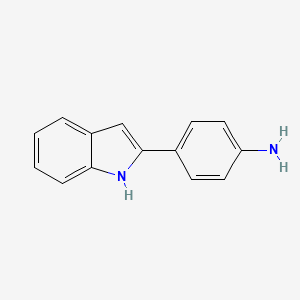 4-(1H-INDOL-2-YL)-PHENYLAMINE structure, CAS 21889-05-4