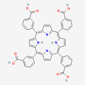 3,3',3'',3'''-(21H,23H-porphine-5,10,15,20-tetrayl)tetrakis-Benzoic acid structure, CAS 70152-54-4