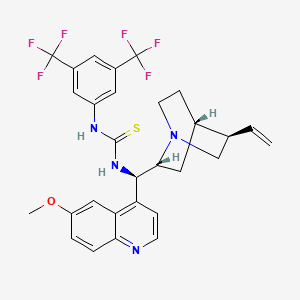 N-[3,5-bis(trifluoroMethyl)phenyl]-N'-[(9R)-6'-Methoxycinchonan-9-yl]- Thiourea structure, CAS 852913-25-8
