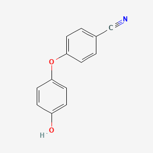 4-(4-hydroxyphenoxy)benzonitrile structure, CAS 63555-08-8