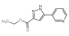 5-(PYRIDIN-3-YL)-1H-PYRAZOLE-3-CARBOXYLIC ACID ETHYL ESTER structure, CAS 251658-58-9