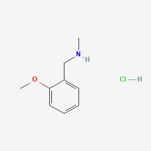 1-(2-Methoxyphenyl)-N-methylmethanamine hydrochloride structure, CAS 181880-42-2