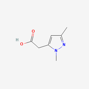 1H-Pyrazole-5-acetic acid, 1,3-dimethyl- structure, CAS 196717-12-1