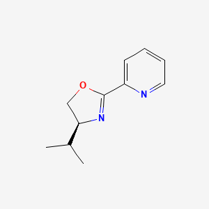 2-[(4S)-4,5-dihydro-4-(1-Methylethyl)-2-oxazolyl]- yridine structure, CAS 108915-04-4