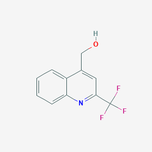 (2-(Trifluoromethyl)quinolin-4-yl)methanol structure, CAS 362469-45-2