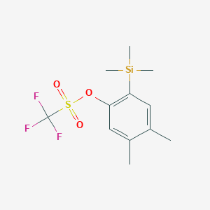 4,5-dimethyl-2-(trimethylsilyl)phenyl trifluoromethanesulfonate structure, CAS 458566-99-9