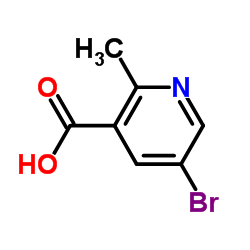 5-BROMO-2-METHYLNICOTINIC ACID structure, CAS 351003-02-6