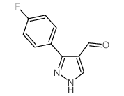 3-(4-FLUOROPHENYL)-1H-PYRAZOLE-4-CARBALDEHYDE structure, CAS 306936-57-2