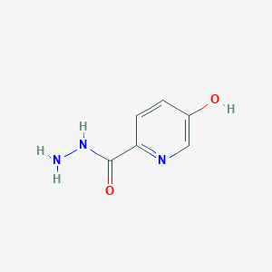 2-Pyridinecarboxylic acid, 5-hydroxy-, hydrazide structure, CAS 856835-98-8