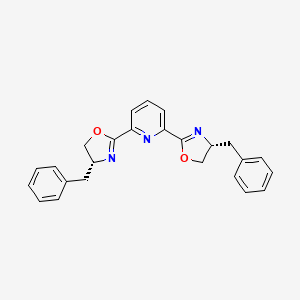 2,6-Bis[(4R)-benzyl-2-oxazolin-2-yl]pyridine structure, CAS 365215-38-9