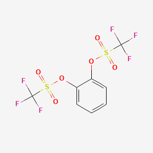 CATECHOL BIS(TRIFLUOROMETHANESULFONATE) structure, CAS 17763-91-6