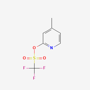 4-Methyl-2-(trifluoromethanesulfonyl)Oxypyridine structure, CAS 179260-78-7