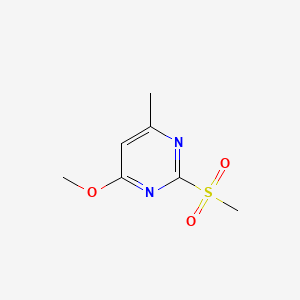 4-Methoxy-6-methyl-2-(methylsulfonyl)pyrimidine ,97% structure, CAS 57268-32-3