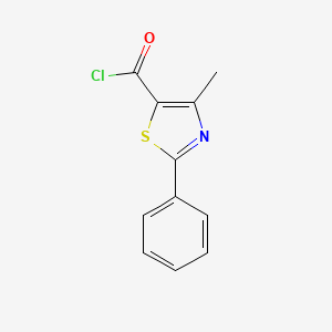 4-METHYL-2-PHENYL-1,3-THIAZOLE-5-CARBONYL CHLORIDE structure, CAS 54001-18-2